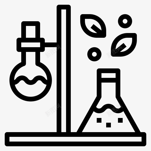 试管化学烧瓶图标svg_新图网 https://ixintu.com 化学 医学 替代 烧瓶 科学 试管