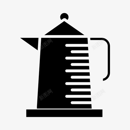 电水壶电热壶电器图标svg_新图网 https://ixintu.com 厨房 家用 家用电器铭文 电器 电水壶 电热壶