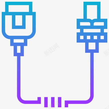连接器连接器类型3渐变图标图标
