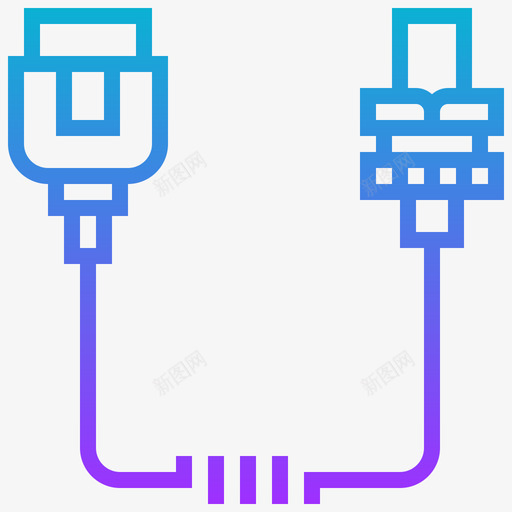 连接器连接器类型3渐变图标svg_新图网 https://ixintu.com 渐变 类型 连接器