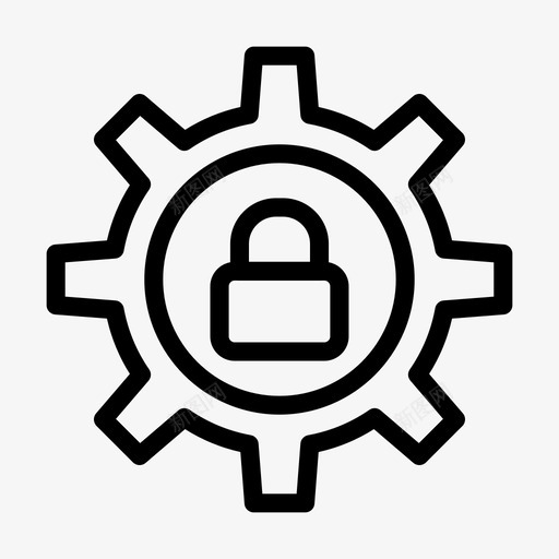 锁定设置配置专用图标svg_新图网 https://ixintu.com 48px 专用 互联网 保护 安全线 标志 标志符 符号 设置 配置 锁定