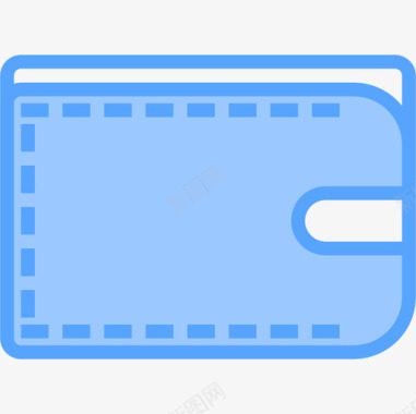 钱包旅行190蓝色图标图标
