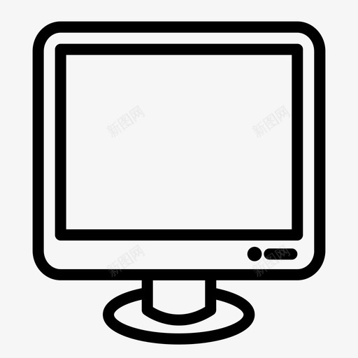 显示器设备硬件图标svg_新图网 https://ixintu.com lcd 屏幕 显示器 硬件 设备