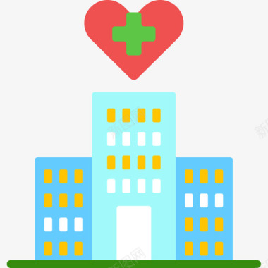医院非政府组织4公寓图标图标