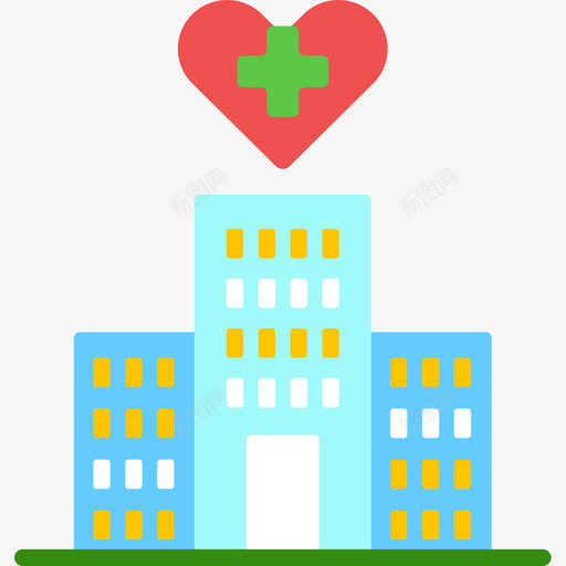 医院非政府组织4公寓图标svg_新图网 https://ixintu.com 公寓 医院 组织 非政府