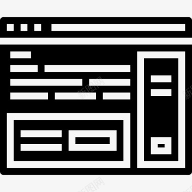 横幅数字营销91坚实图标图标