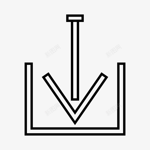 下箭头下降图标svg_新图网 https://ixintu.com 下线 下载 下降 保存 箭头