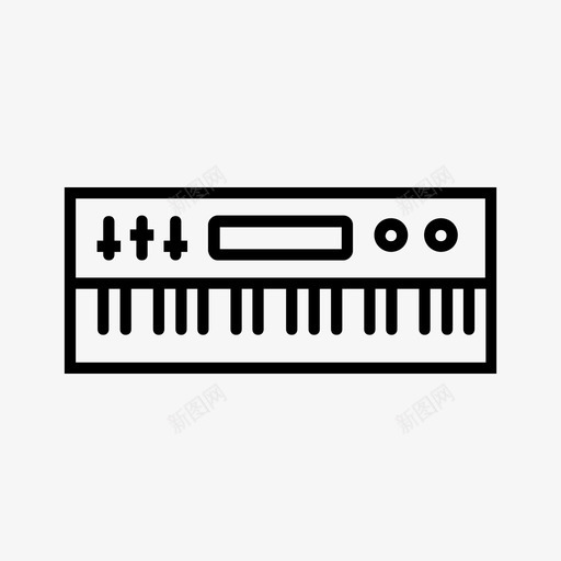 键盘键盘手钢琴图标svg_新图网 https://ixintu.com 歌唱 独奏 钢琴 键盘 音乐