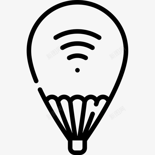热气球互联网技术19线性图标svg_新图网 https://ixintu.com 互联网 技术 热气球 线性