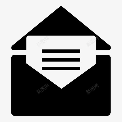 电子邮件信件消息图标svg_新图网 https://ixintu.com 信件 消息 电子邮件 网络服务器和主机集1