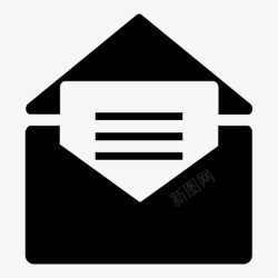 邮件主机电子邮件信件消息图标高清图片