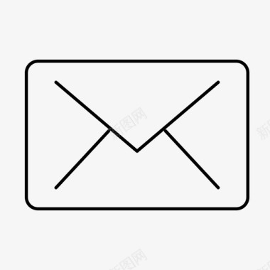电子邮件邮件电子邮件细线图标图标