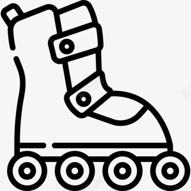 溜冰鞋儿童玩具10线性图标图标