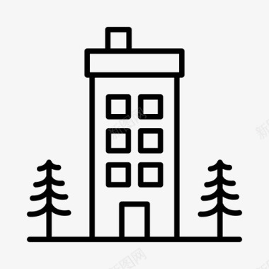 建筑公寓卢旺达图标图标