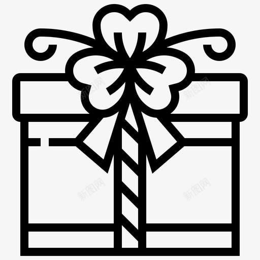 礼物生日盒子图标svg_新图网 https://ixintu.com stpatrickdayline 圣诞节 惊喜 生日 盒子 礼物
