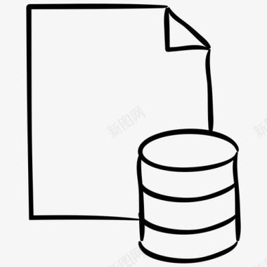 数据库文件sql文件网页托管手绘图标图标