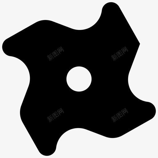 shuriken4装备图标svg_新图网 https://ixintu.com shuriken 尖刺 忍者 投掷 纺纱机 装备 钉子