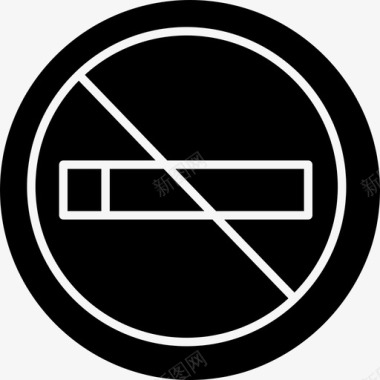 禁烟旅游旅游扎实图标图标