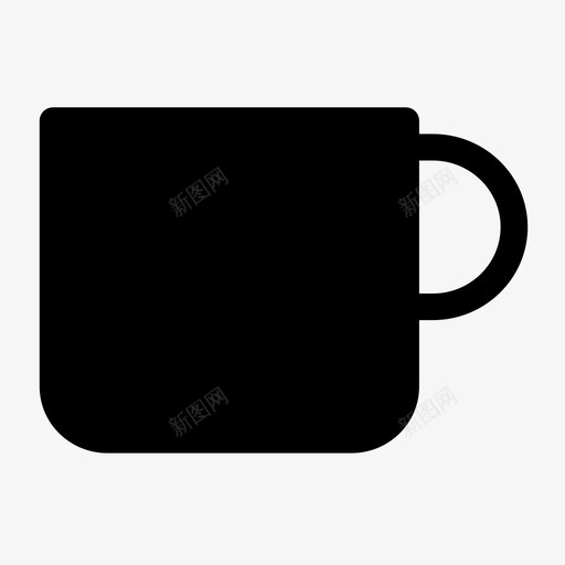 杯子咖啡茶图标svg_新图网 https://ixintu.com 咖啡 杯子