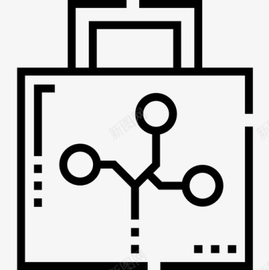 挂锁保护和安全7线性图标图标