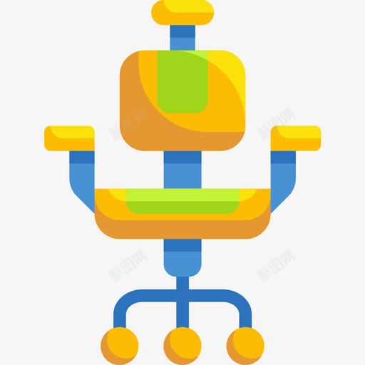 办公椅文具和办公室9平的图标svg_新图网 https://ixintu.com 办公室 办公椅 平的 文具