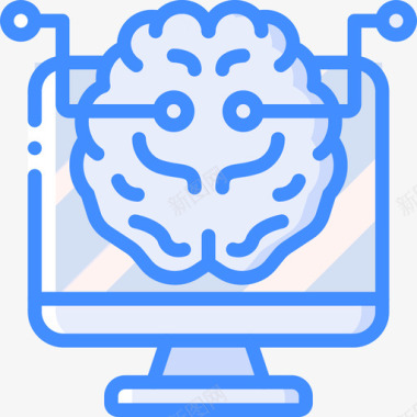 人工智能stem11蓝色图标图标