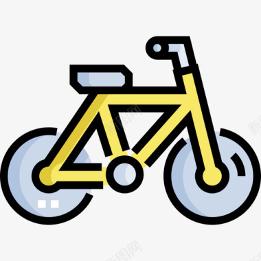 自行车杂项59线型颜色图标图标