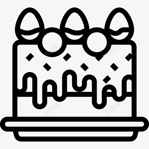 蛋糕冬季57直纹图标svg_新图网 https://ixintu.com 冬季57 直纹 蛋糕