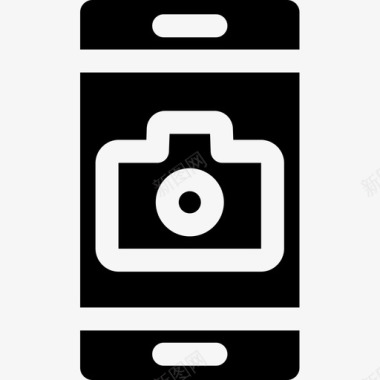 手机摄像头摄影50填充图标图标