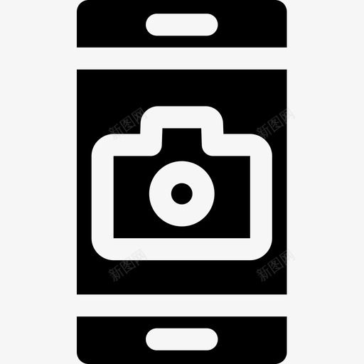 手机摄像头摄影50填充图标svg_新图网 https://ixintu.com 填充 手机 摄像头 摄影