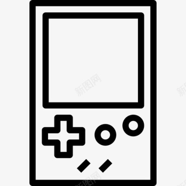 Gameboy多媒体51线性图标图标