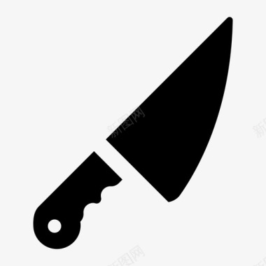 刀厨房切片图标图标