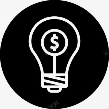 创意灯泡灯图标图标