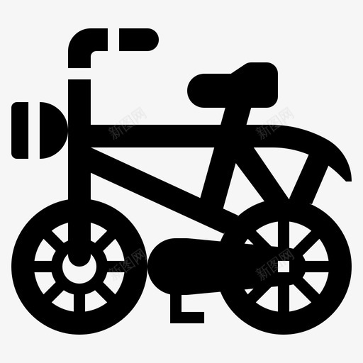 自行车健康生活15字形图标svg_新图网 https://ixintu.com 健康生活 字形 自行车