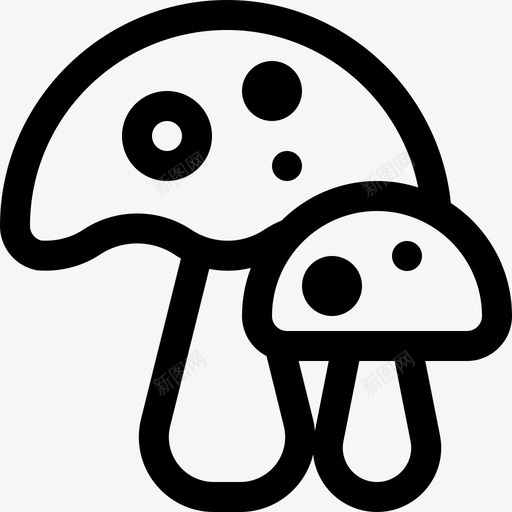 蘑菇上瘾3直系图标svg_新图网 https://ixintu.com 上瘾 直系 蘑菇