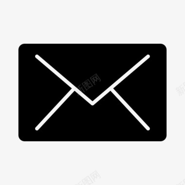 电子邮件邮件电子邮件实心字形图标图标