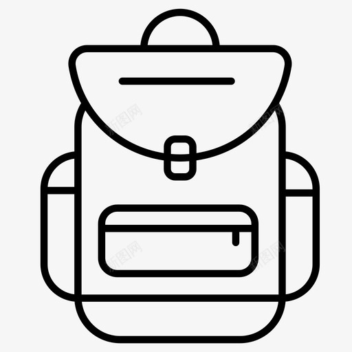 书包背包孩子图标svg_新图网 https://ixintu.com 书包 学习 孩子 旅行 背包
