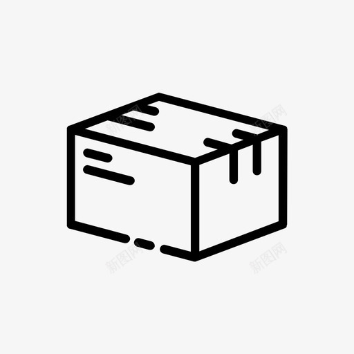 箱物流包装图标svg_新图网 https://ixintu.com 交付 包装 物流 装运