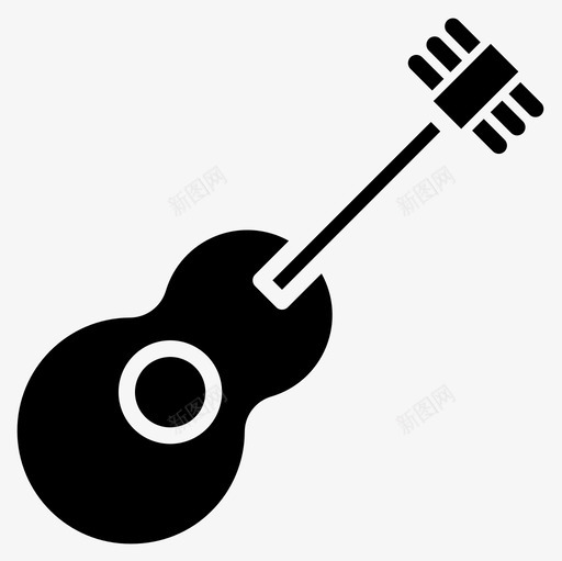 吉他音乐67实心图标svg_新图网 https://ixintu.com 吉他 实心 音乐