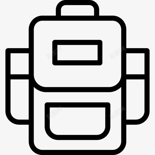 背包户外6线性图标svg_新图网 https://ixintu.com 户外6 线性 背包