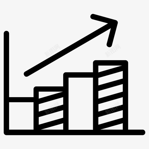 图表条形图增长图标svg_新图网 https://ixintu.com 分析图 图表 增加 增长 报告 提高 数据 条形图 统计