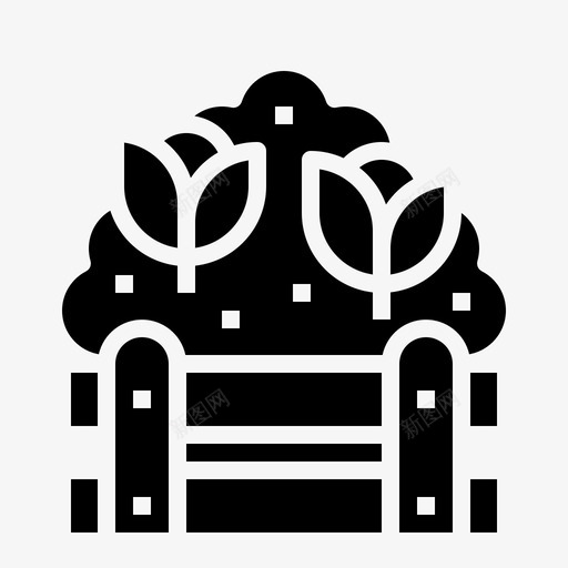 鲜花花束婚姻图标svg_新图网 https://ixintu.com 婚姻 婚礼 派对 派对黑色 花束 鲜花