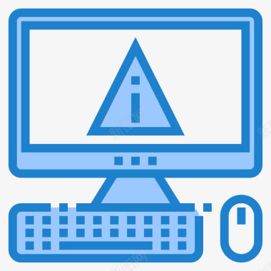错误计算机和网络2蓝色图标图标