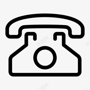 电话联系人复古电话图标图标