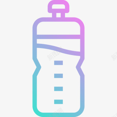 水瓶饮料14梯度图标图标