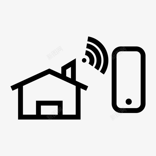 通讯家庭家庭自动化房屋图标svg_新图网 https://ixintu.com 信号 家庭 房屋 智能 智能家居 自动化 设备 通讯