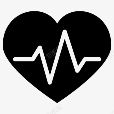 健康救护车心脏健康图标图标