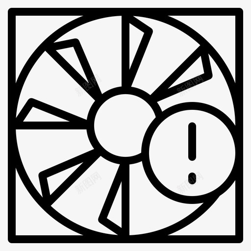 风扇问题计算机冷却器图标svg_新图网 https://ixintu.com 冷却器 注意事项 硬件 计算机 问题 风扇