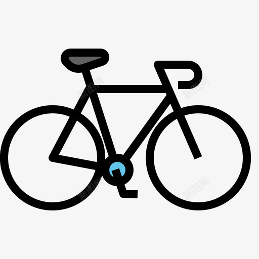 道路自行车28线颜色图标svg_新图网 https://ixintu.com 自行车 道路 颜色