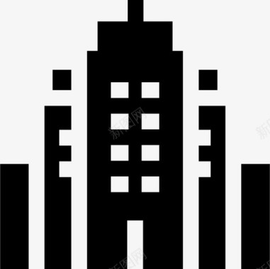 建筑物城市生活13已填充图标图标